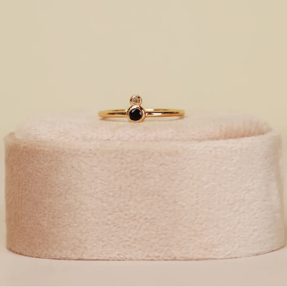 Jaxkelly Black Infinity Ring